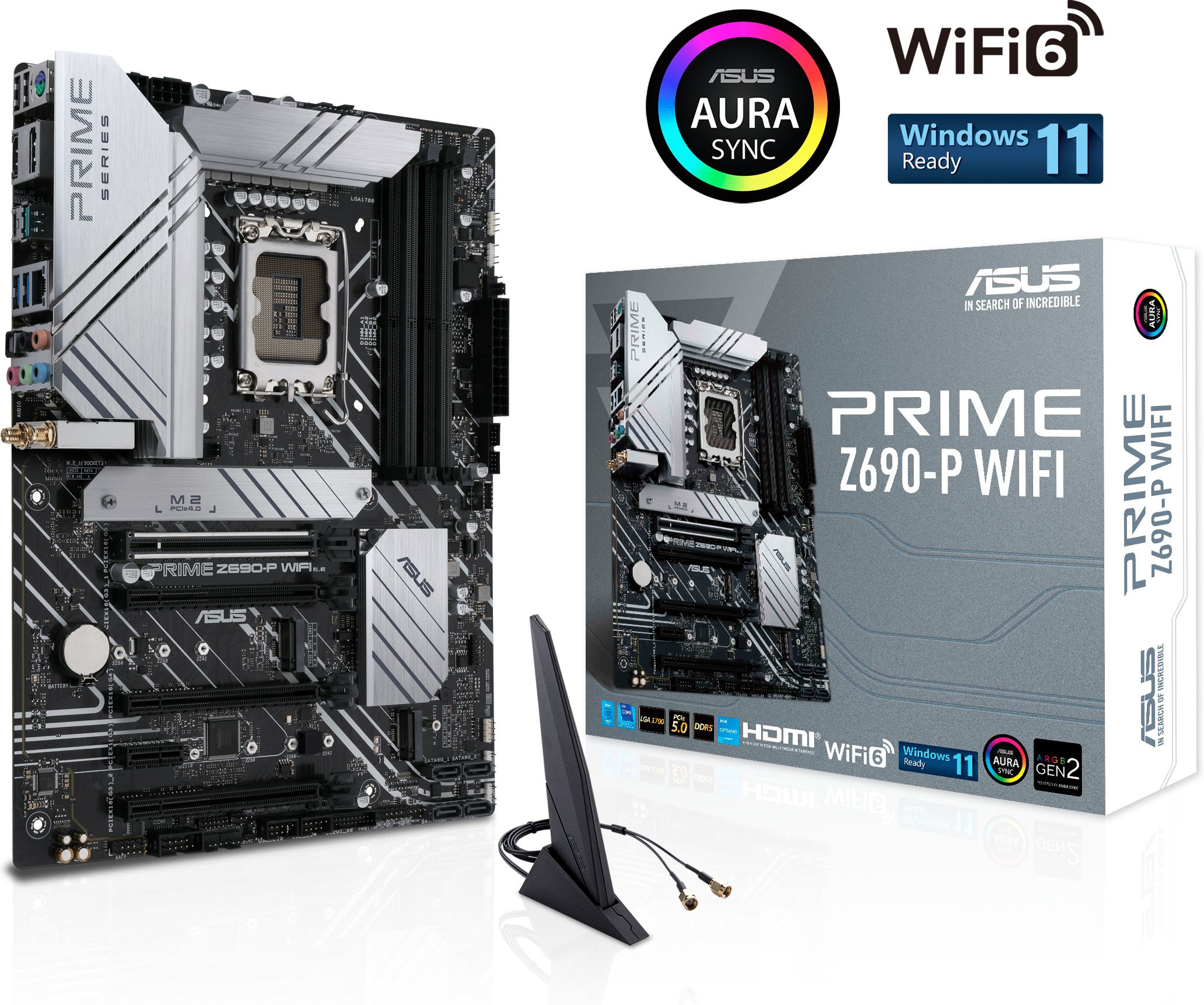 ASUS Mainboard PRIME Z690-P WIFI - ATX - Socket LGA 1700 - Intel Z690